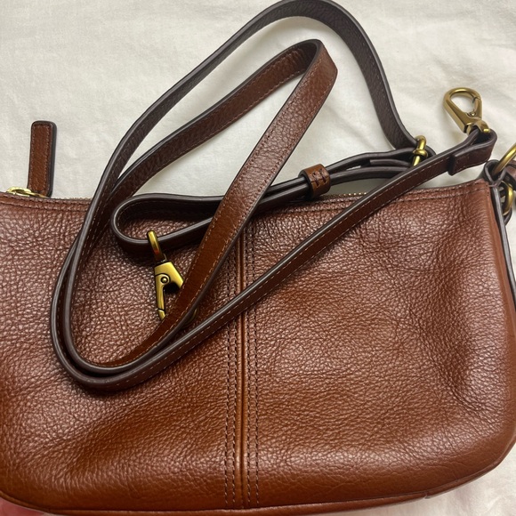 Fossil Baguette Bag, Brown, cross body and shoulder bag. - Picture 5 of 6